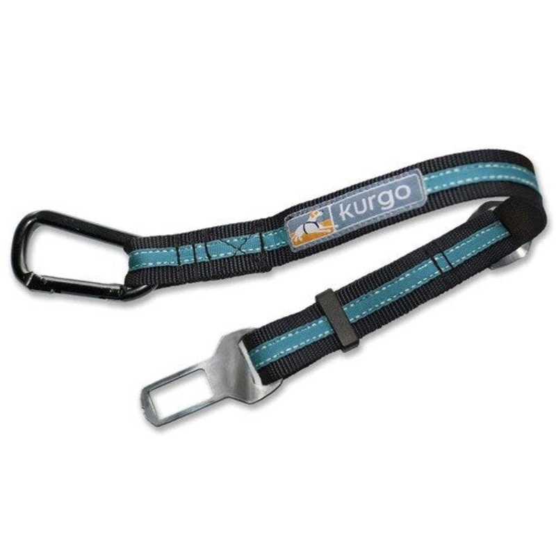 Kurgo Direct to Seatbelt Tether Coastal Blue