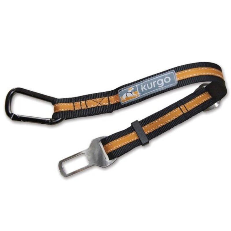 Kurgo Direct to Seatbelt Tether Orange