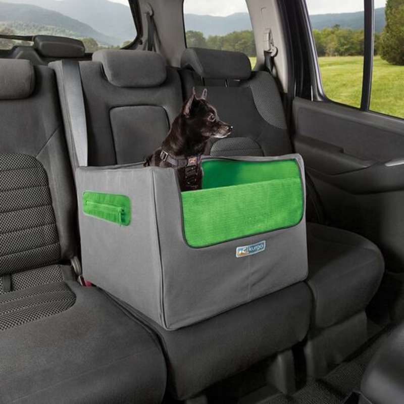 Kurgo Skybox Rear Booster Seat Grey/Green
