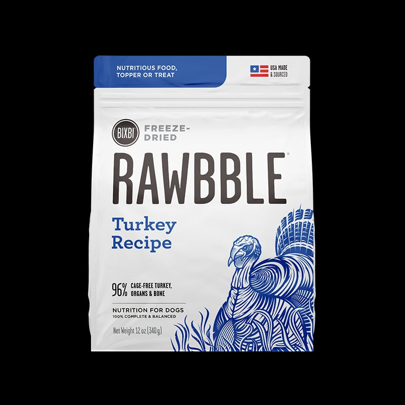 Rawbble Turkey FD Dog Food 26oz