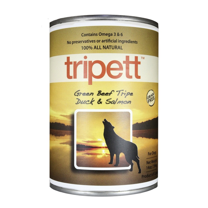 Tripett Green Beef Tripe, Duck, Salmon 14oz