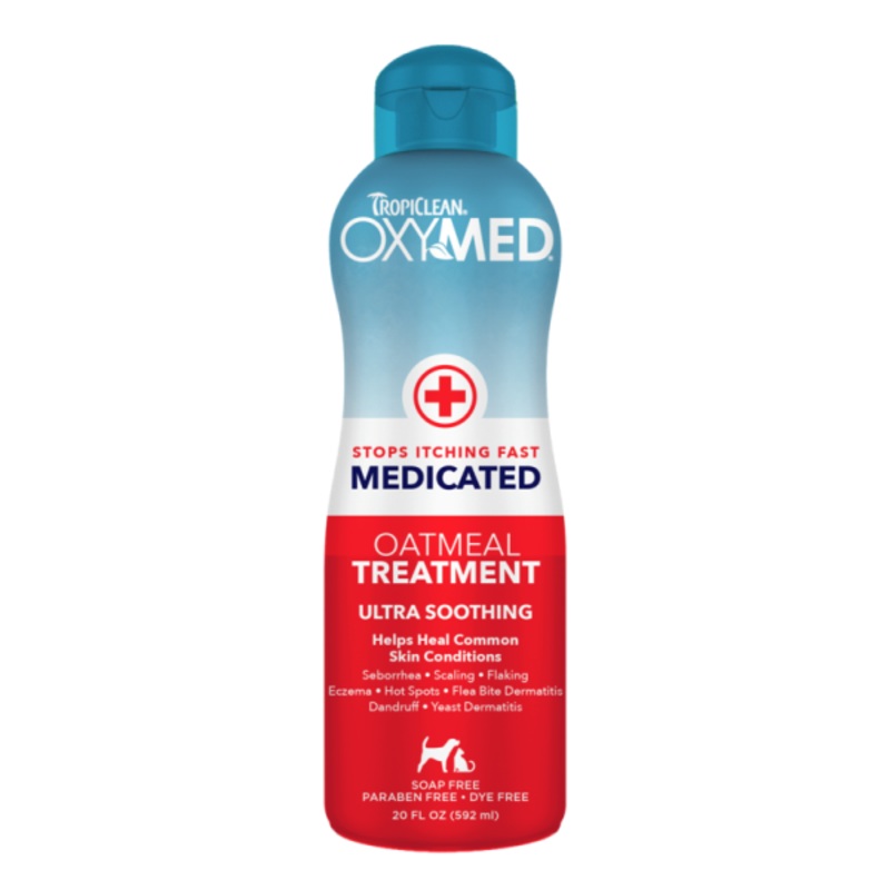 TropiClean Oxymed Medicated Treatment Shampoo for Dog/Cat 20oz