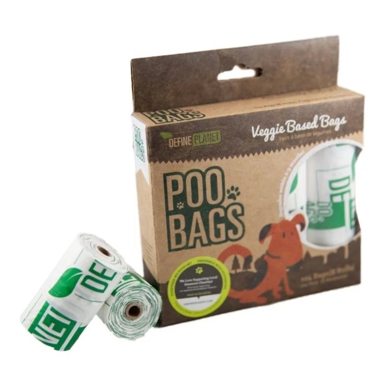 DP POO BAGS Veggie (Compostable) 8pk