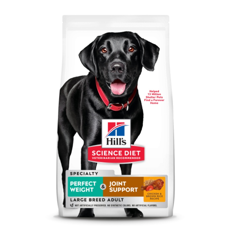 HSD Perfect Weight Dog Dry Lrg Breed Chkn 25lbs