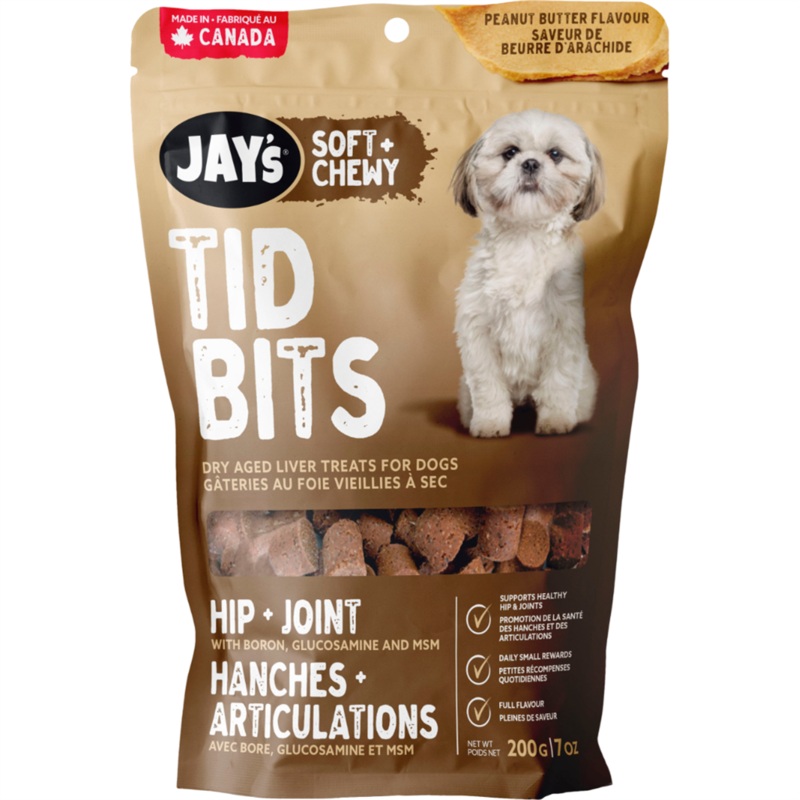 Jay's Tid Bits Hip & Joint  Peanut Butter 200g