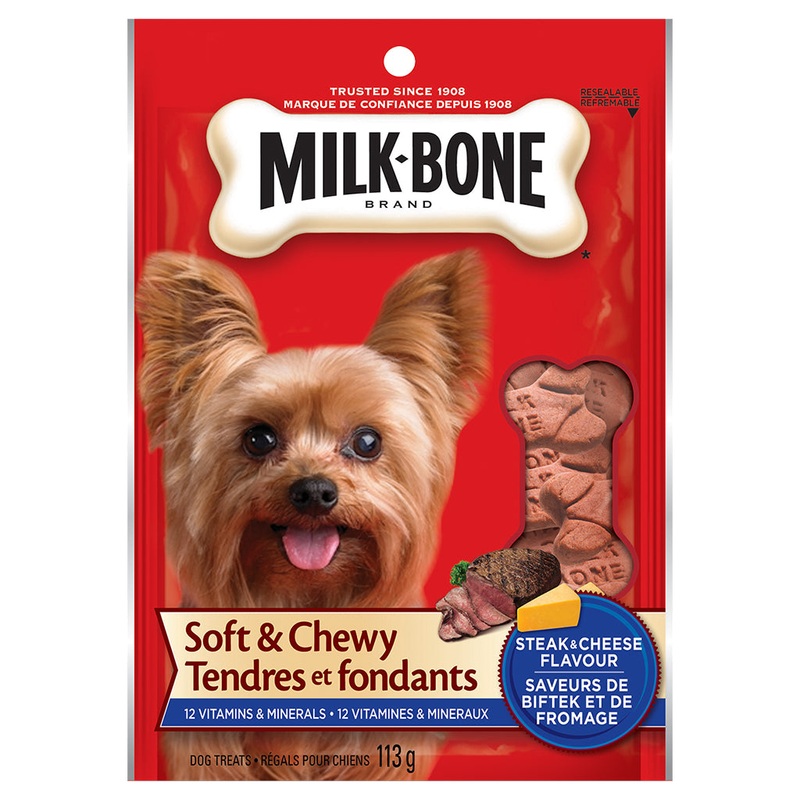 Milkbone Soft & Chewy Steak & Cheese 113g