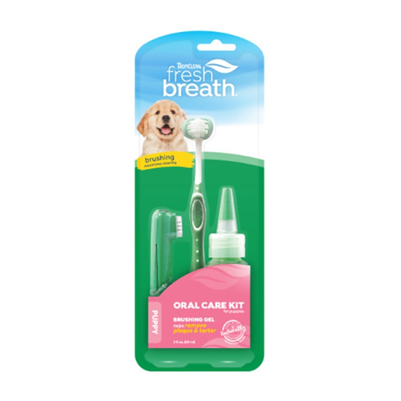 TPCLN Fresh Breath Oral Care Kit For Puppies 2oz, Dog