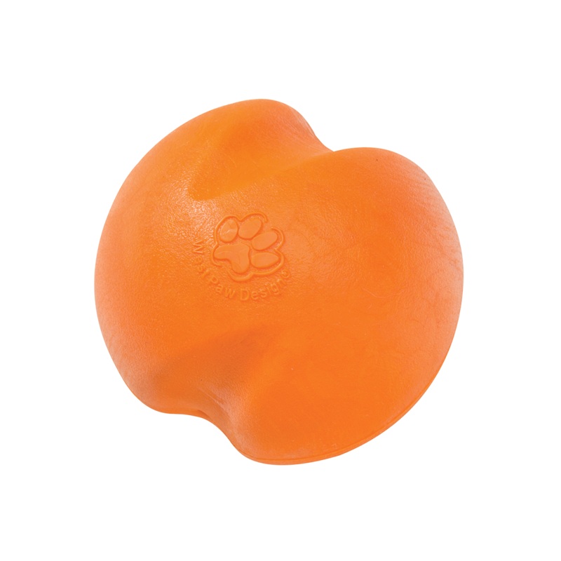 West Paw Jive Dog Ball Tangerine