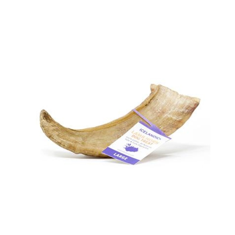 Icelandic+ Lamb Horn Large Dog Chew