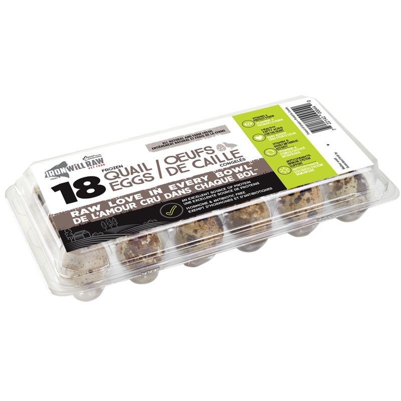Iron Will Raw  Quail Eggs 18pk