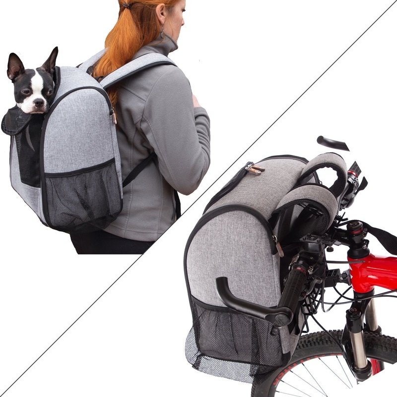 K&H Travel Bike Backpack Gray