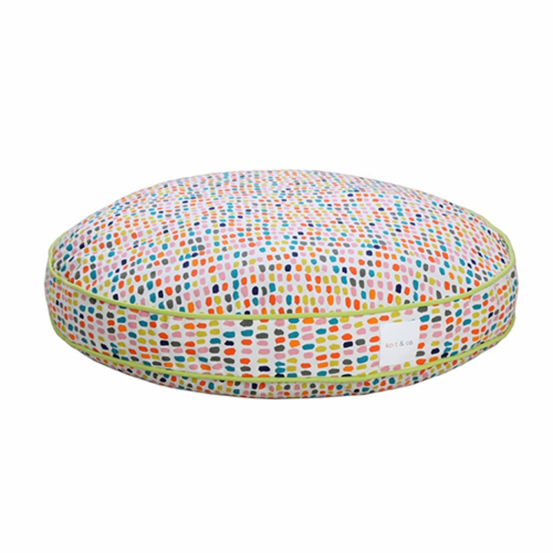 KORT & CO "Kort's Brushstroke" Round Dog Bed 42"