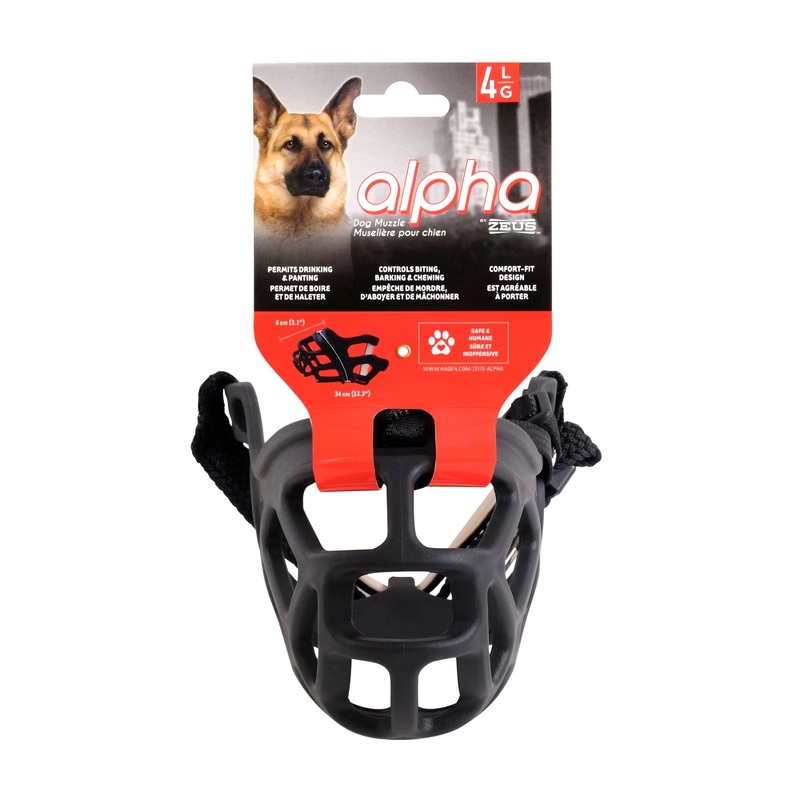 Zeus Dog Muzzle, Large, Size 4