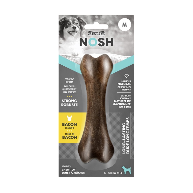 Zeus Nosh Strong Chew Bacon Medium