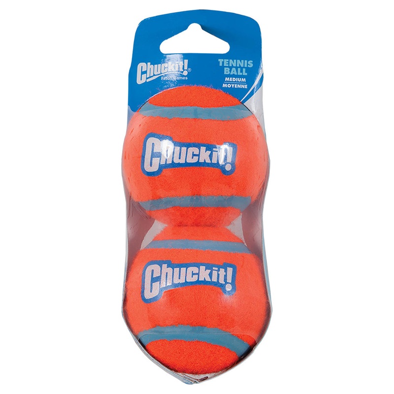 Chuckit! Tennis Ball Medium 2pk | Shrink Sleeve