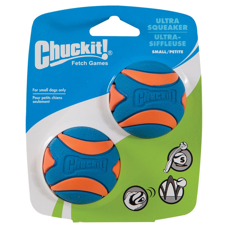 Chuckit! Ultra Squeaker Ball Small 2pk