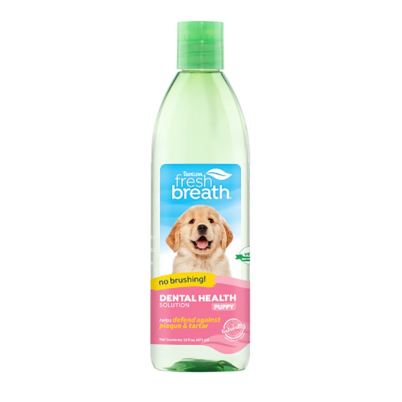TPCLN Fresh Breath Oral Care Water Additive For Puppies 16oz, Dog
