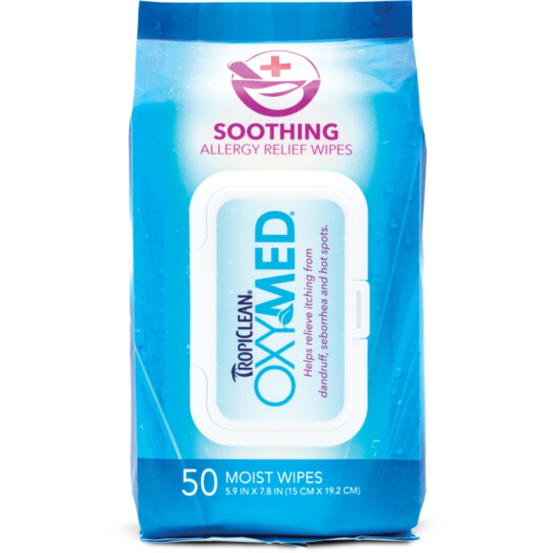 TPCLN Oxymed Soothing Relief Wipes 50ct Dog/cat