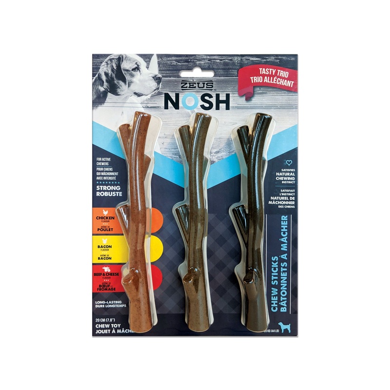Zeus Nosh Strong Chew Sticks 3pk