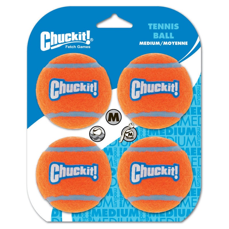 Chuckit! Tennis Balls Medium 4pk | Float