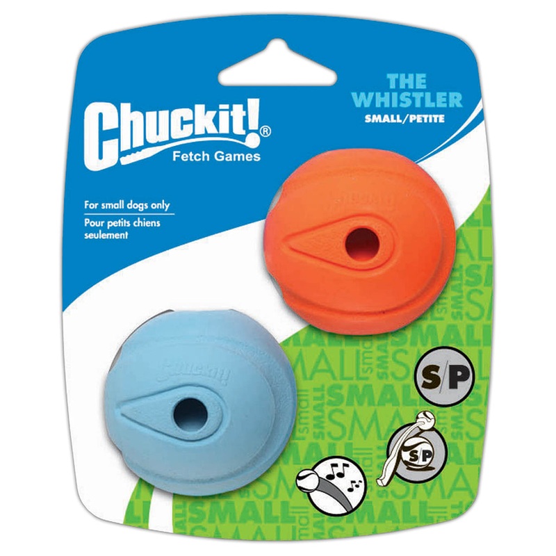 Chuckit The Whistle Ball Small 2pk