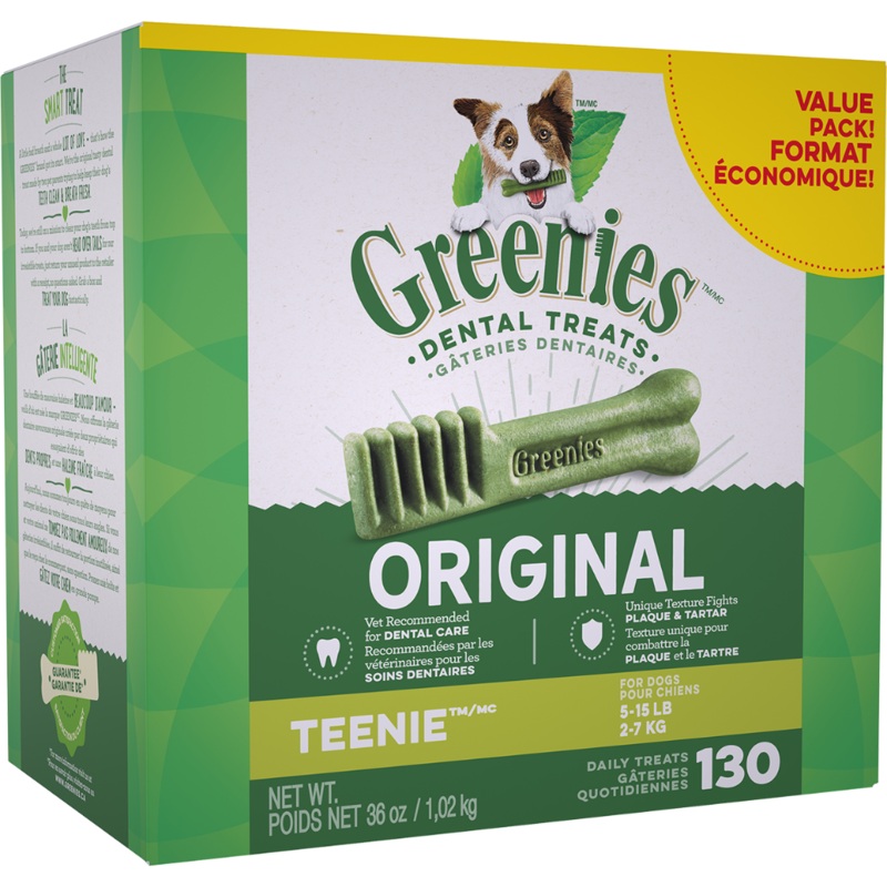 Greenies Dental Treat ValueTub, Teenie 36oz, 130