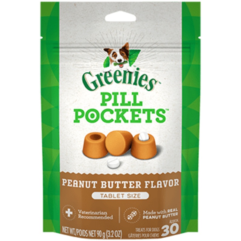 Greenies Pill Pockets Peanut Butter 3.2 oz Tablets, 30