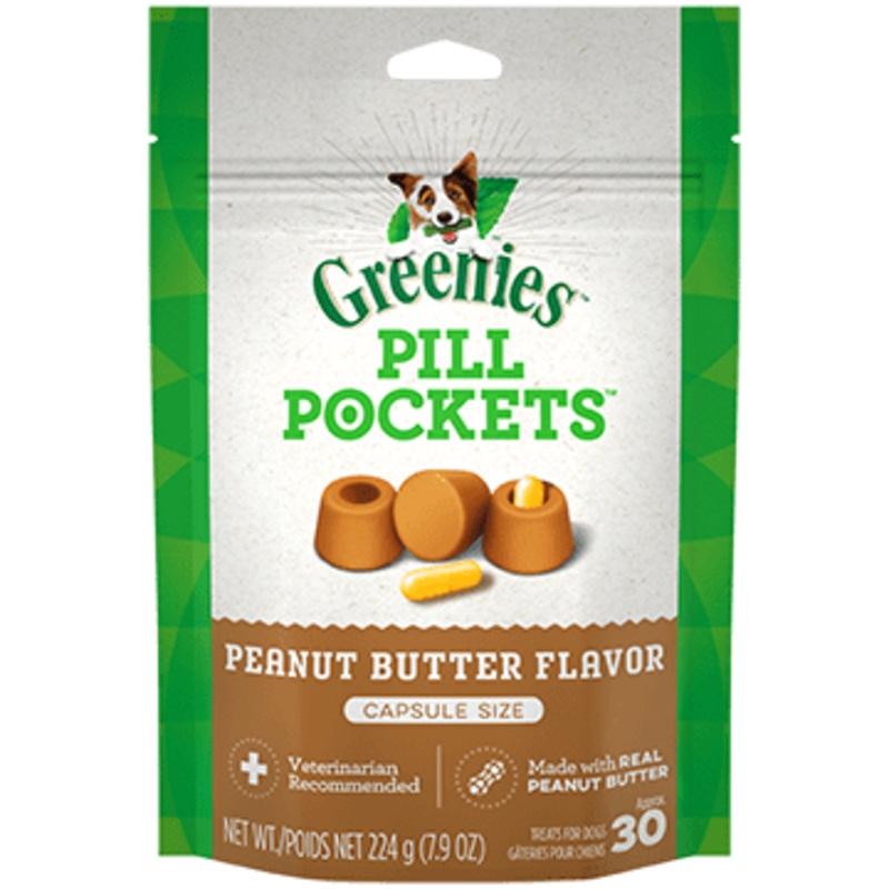 Greenies Pill Pockets Peanut Butter 7.9oz Capsule, 30