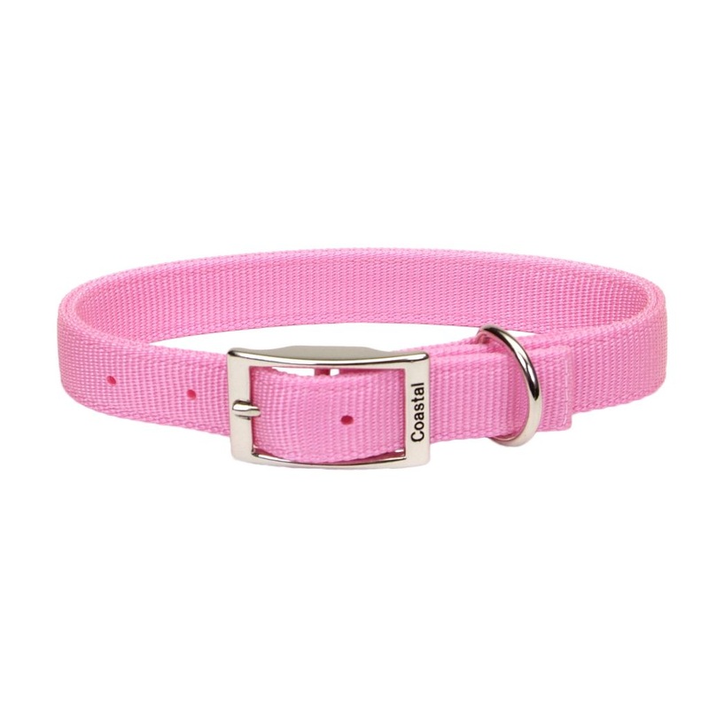 Coastal Double Ply Nylon Collar Pink 24x1"