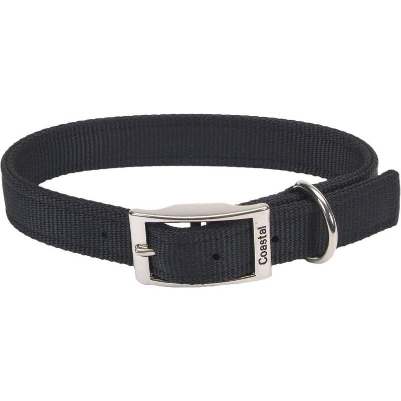 Coastal DoublePly Nylon Collar Black 18x1"