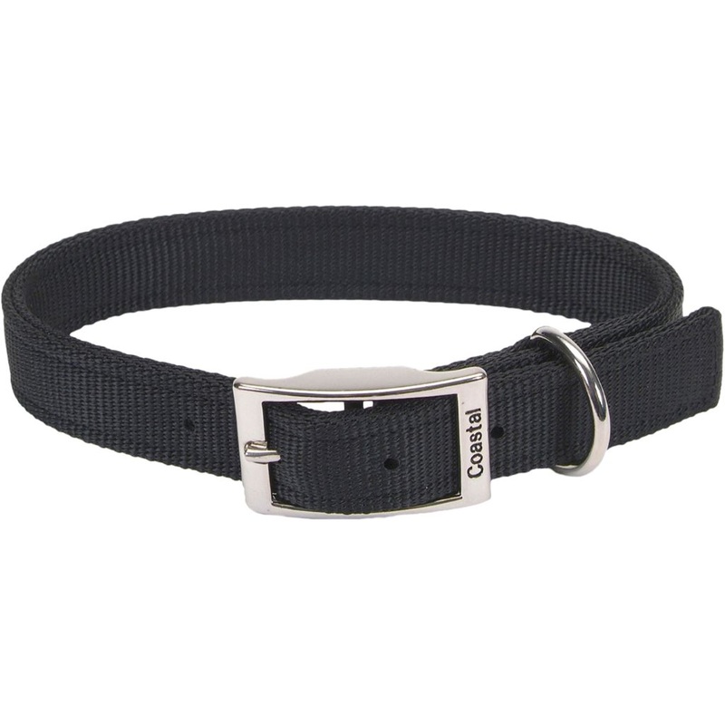Coastal DoublePly Nylon Collar Black 20x1"