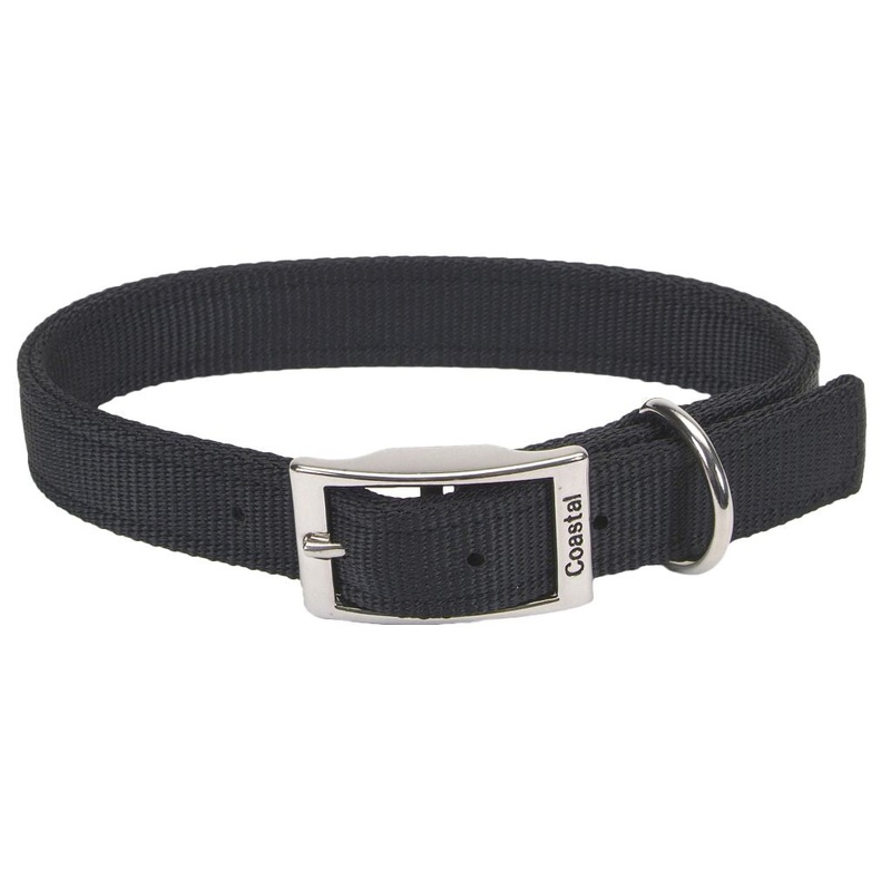 Coastal DoublePly Nylon Collar Black 24x1"