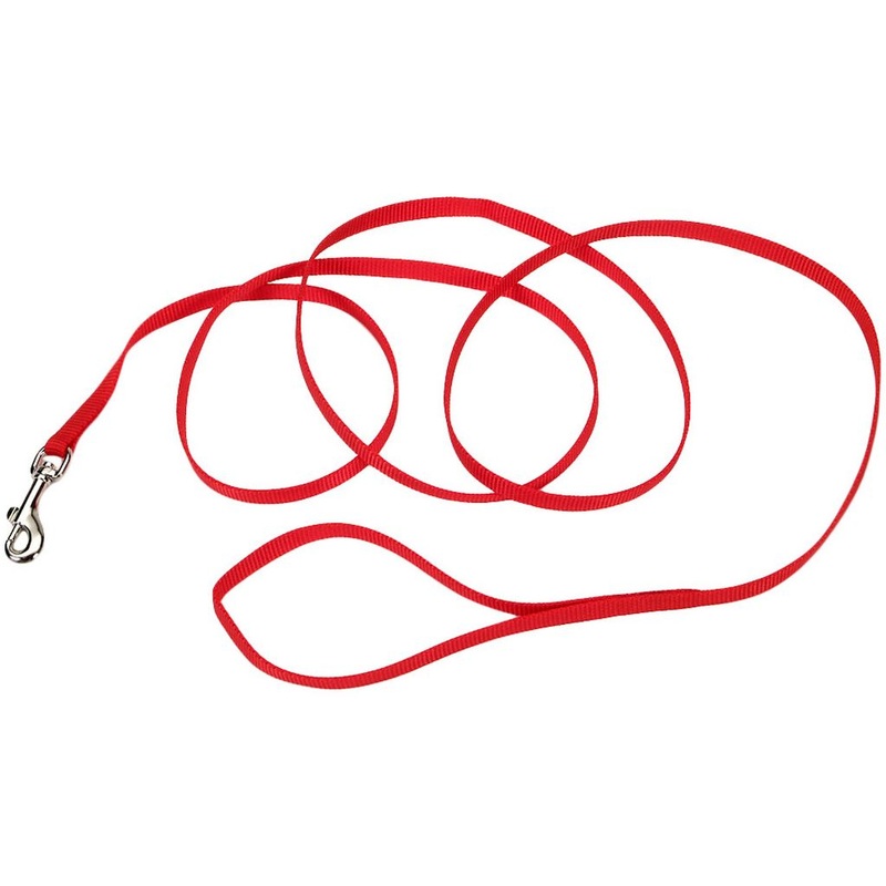 Coastal Nylon Lead Red 6'x3/8"