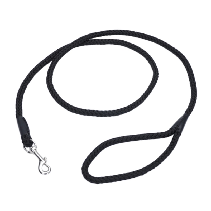 Coastal Rope Leash 1/2" x 6' Black