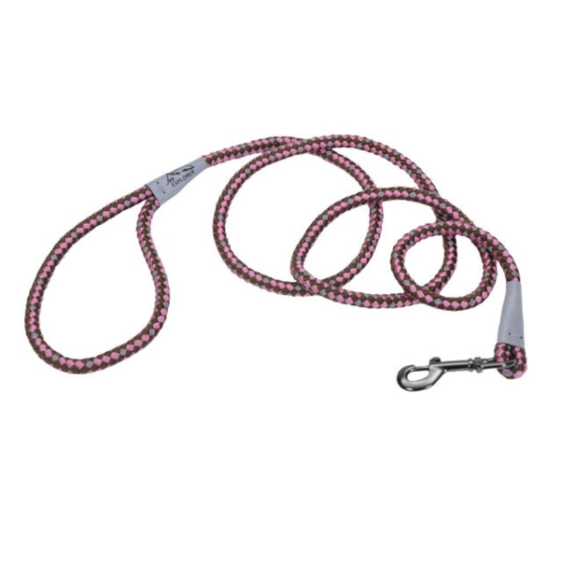K9 Explorer Braided Rope Lead Rose 6'