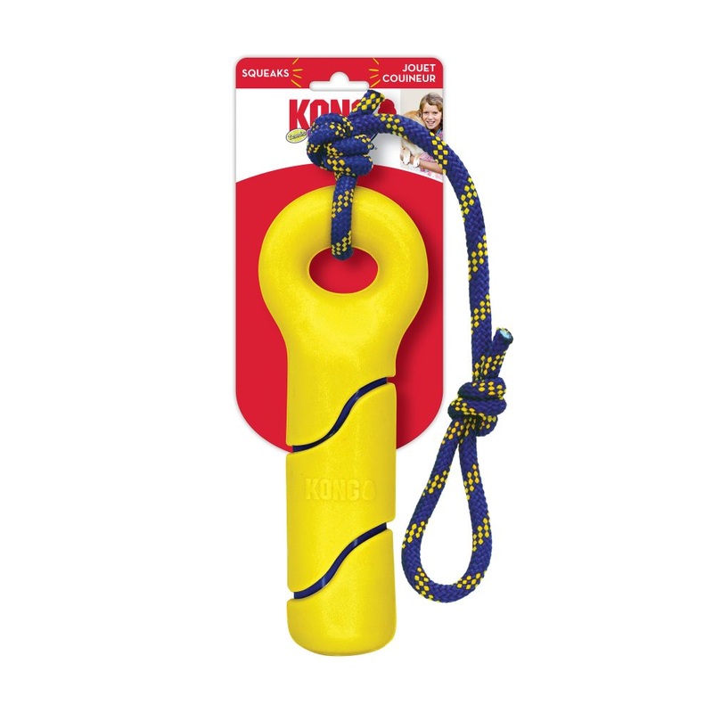 Kong Squeezz Tennis Buoy with Rope Medium
