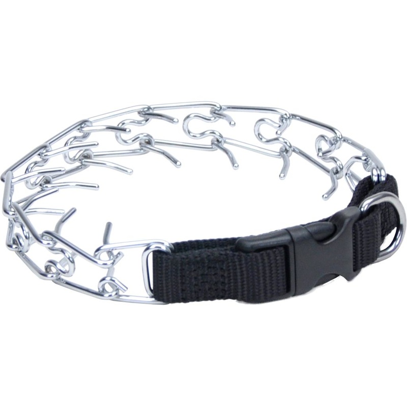 Nylon Pinch Collar Black 18"