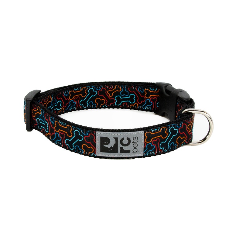 RC Clip Collar Medium 1" Bones