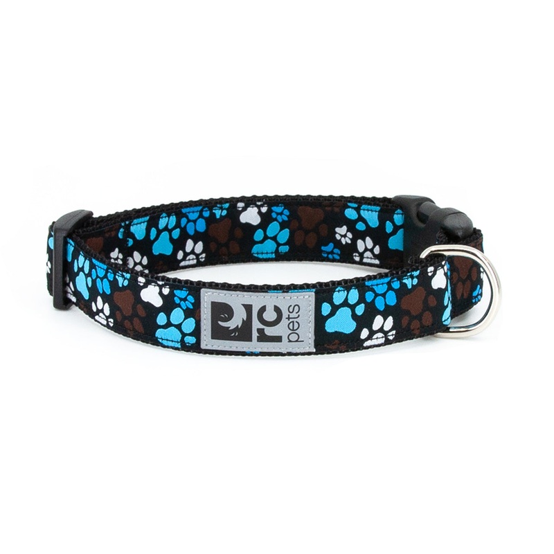 RC Pets Clip Collar L 1" Pitter Patter Chocolate