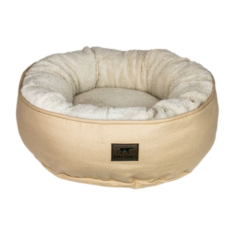 Tall Tails Donut Bed Khaki Sm 18"