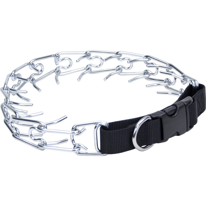 Titan Nylon Pinch Collar Black 22"