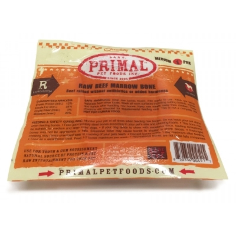 Primal Dog Raw Beef Marrow Bone Medium