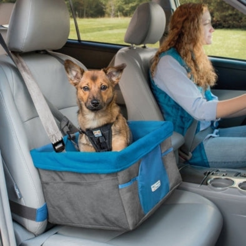 Skybox Booster Seat Heather Grey/Blue