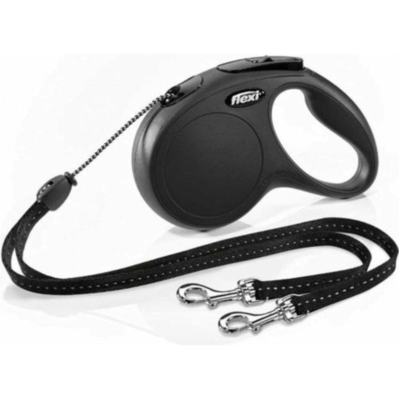 Flexi Classic DUO Cord Leash 5M Black