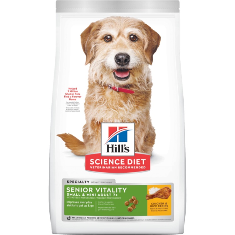 HSD Adult 7+ Senior Vitality Sml & Mini 3.5lbs
