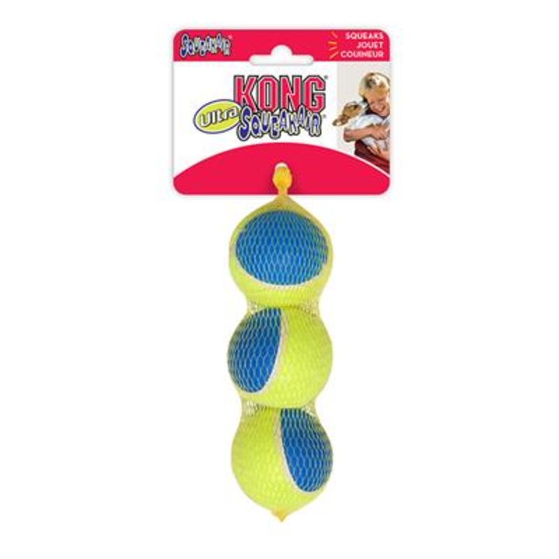 Kong SqueakAir Ultra Ball Medium 3pk