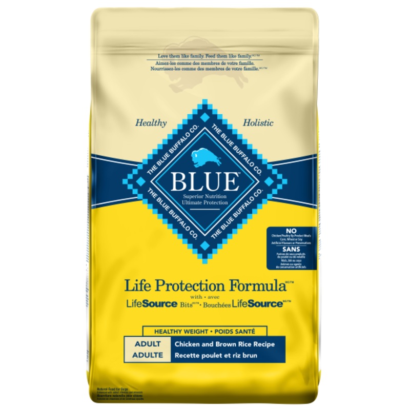 Blue Dog LPF Adult Healthy Weight Chicken/Bn Rice 15lbs