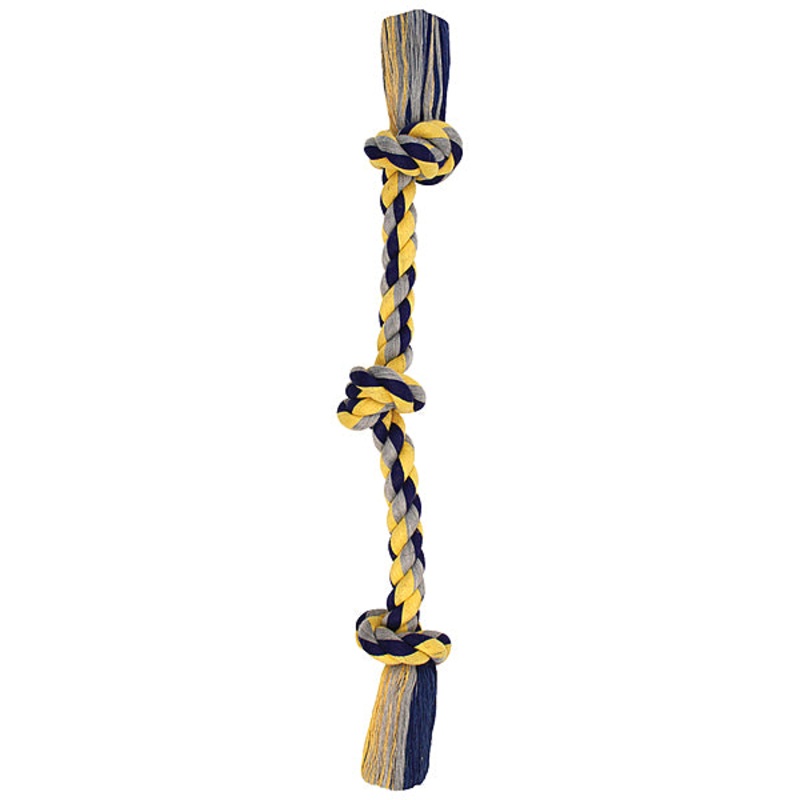 Cotton Tug 3 Knot Colored Large 25"