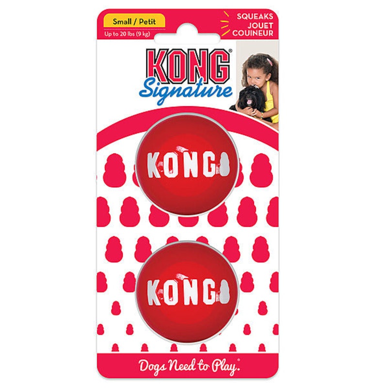 KONG Signature Balls Small 2PK | Squeak