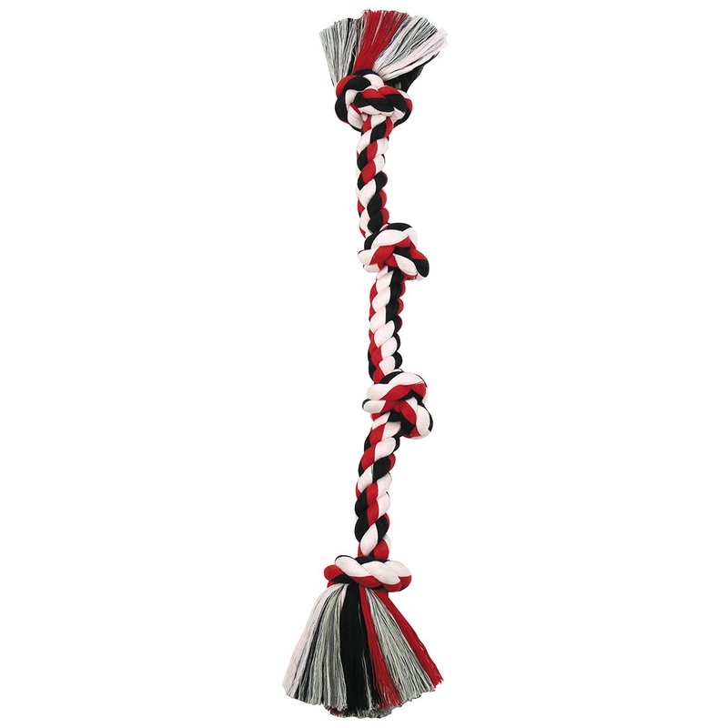 Mammoth Cotton Tug 4 Knot Colored XLrg 31"